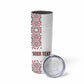 Morocco Atlas Lions Personalized Skinny Tumbler Arabesque Inspired Pattern