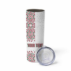 Morocco Atlas Lions Personalized Skinny Tumbler Arabesque Inspired Pattern