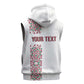 Morocco Atlas Lions Personalized Sleeveless Hoodie Arabesque Inspired Pattern