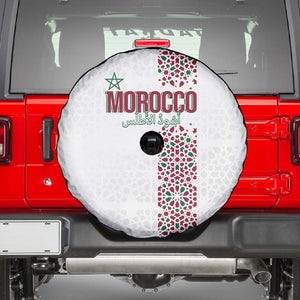 Morocco Atlas Lions Spare Tire Cover Arabesque Inspired Pattern