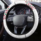 Morocco Atlas Lions Steering Wheel Cover Arabesque Inspired Pattern