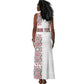 Morocco Atlas Lions Personalized Tank Maxi Dress Arabesque Inspired Pattern