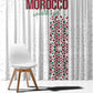 Morocco Atlas Lions Window Curtain Arabesque Inspired Pattern