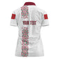 Morocco Atlas Lions Personalized Women Polo Shirt Arabesque Inspired Pattern