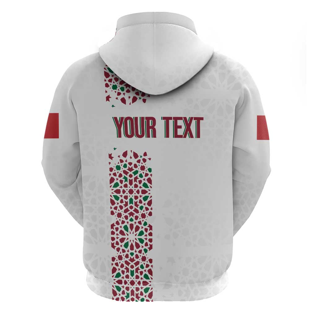 Morocco Atlas Lions Personalized Zip Hoodie Arabesque Inspired Pattern