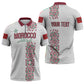 Morocco Atlas Lions Personalized Zipper Polo Shirt Arabesque Inspired Pattern