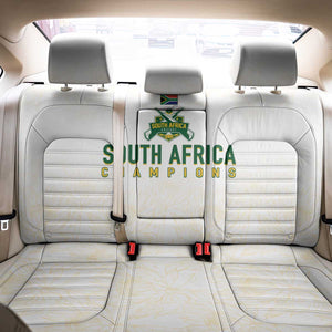 South Africa Cricket Champion Back Car Seat Cover Gold Proteas - All White - African Pride