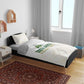 South Africa Cricket Champion Bedding Set Gold Proteas - All White - African Pride