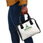 South Africa Cricket Champion Shoulder Handbag Gold Proteas - All White - African Pride