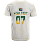 Custom South Africa Cricket Champion T shirt Gold Proteas - All White - African Pride
