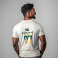 Custom South Africa Cricket Champion T shirt Gold Proteas - All White - African Pride