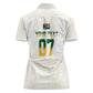 Custom South Africa Cricket Champion Women Polo Shirt Gold Proteas - All White - African Pride
