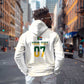 Custom South Africa Cricket Champion Zip Hoodie Gold Proteas - All White - African Pride