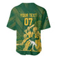 Custom South Africa Cricket Champion Baseball Jersey Proteas Rock The World - African Pride
