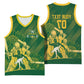 Custom South Africa Cricket Champion Basketball Jersey Proteas Rock The World - African Pride