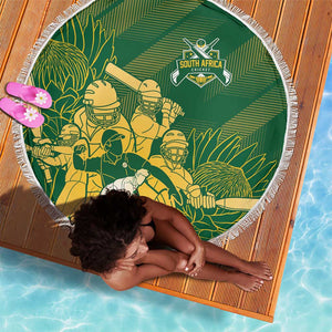 South Africa Cricket Champion Beach Blanket Proteas Rock The World - African Pride