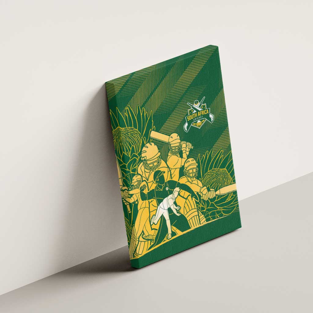 South Africa Cricket Champion Canvas Wall Art Proteas Rock The World - African Pride