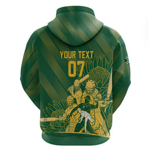 Custom South Africa Cricket Champion Hoodie Proteas Rock The World - African Pride