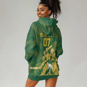 Custom South Africa Cricket Champion Hoodie Dress Proteas Rock The World - African Pride