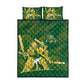 South Africa Cricket Champion Quilt Bed Set Proteas Rock The World - African Pride