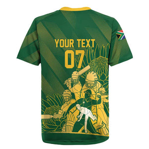 Custom South Africa Cricket Champion Rugby Jersey Proteas Rock The World - African Pride