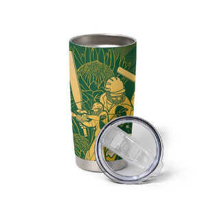Custom South Africa Cricket Champion Tumbler Cup Proteas Rock The World - African Pride