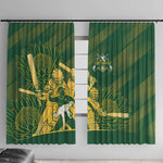 South Africa Cricket Champion Window Curtain Proteas Rock The World - African Pride