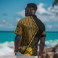 Personalised South African Heritage Day Hawaiian Shirt Kente Ethnic Patterns Mix Protea