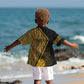 Personalised South African Heritage Day Kid Hawaiian Shirt Kente Ethnic Patterns Mix Protea