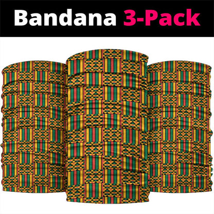 South African Heritage Day Neck Gaiter Kente Ethnic Patterns Mix Protea - African Pride