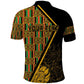 Personalised South African Heritage Day Polo Shirt Kente Ethnic Patterns Mix Protea