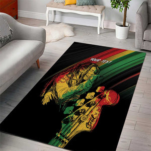 Personalised Afro Vibes Area Rug Reggae King - Live The Way You Love