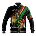 Personalised Afro Vibes Baseball Jacket Reggae King - Live The Way You Love
