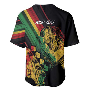 Personalised Afro Vibes Baseball Jersey Reggae King - Live The Way You Love
