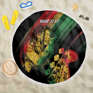 Personalised Afro Vibes Beach Blanket Reggae King - Live The Way You Love