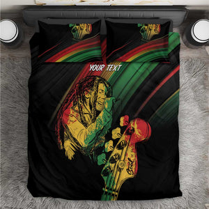 Personalised Afro Vibes Bedding Set Reggae King - Live The Way You Love
