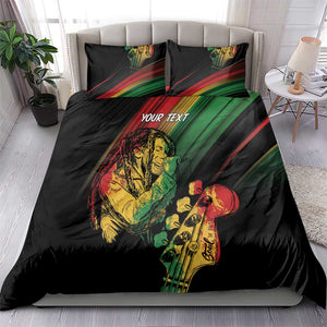 Personalised Afro Vibes Bedding Set Reggae King - Live The Way You Love