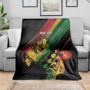 Personalised Afro Vibes Blanket Reggae King - Live The Way You Love