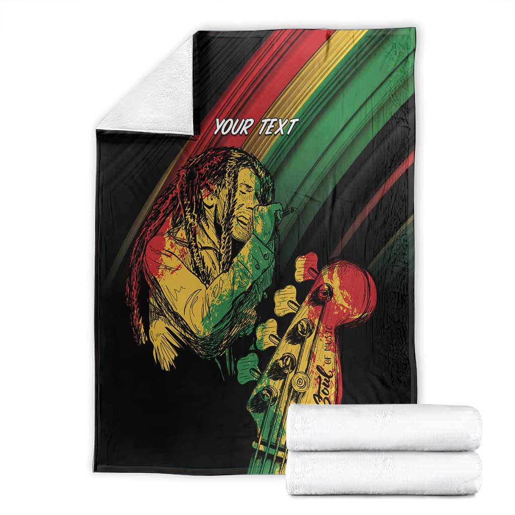 Personalised Afro Vibes Blanket Reggae King - Live The Way You Love