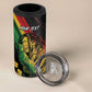 Personalised Afro Vibes 4 in 1 Can Cooler Tumbler Reggae King - Live The Way You Love