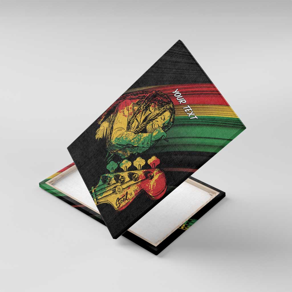 Personalised Afro Vibes Canvas Wall Art Reggae King - Live The Way You Love