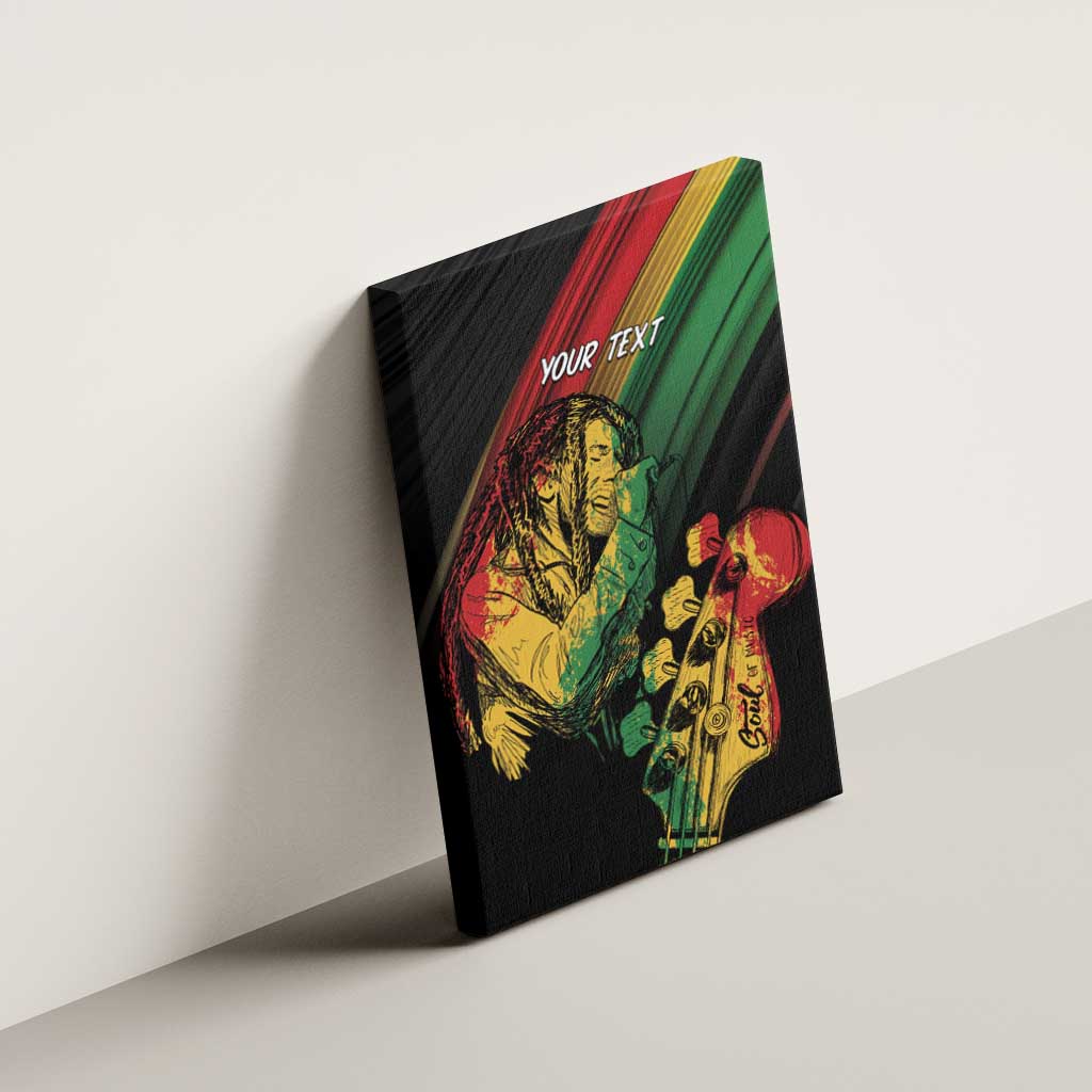 Personalised Afro Vibes Canvas Wall Art Reggae King - Live The Way You Love