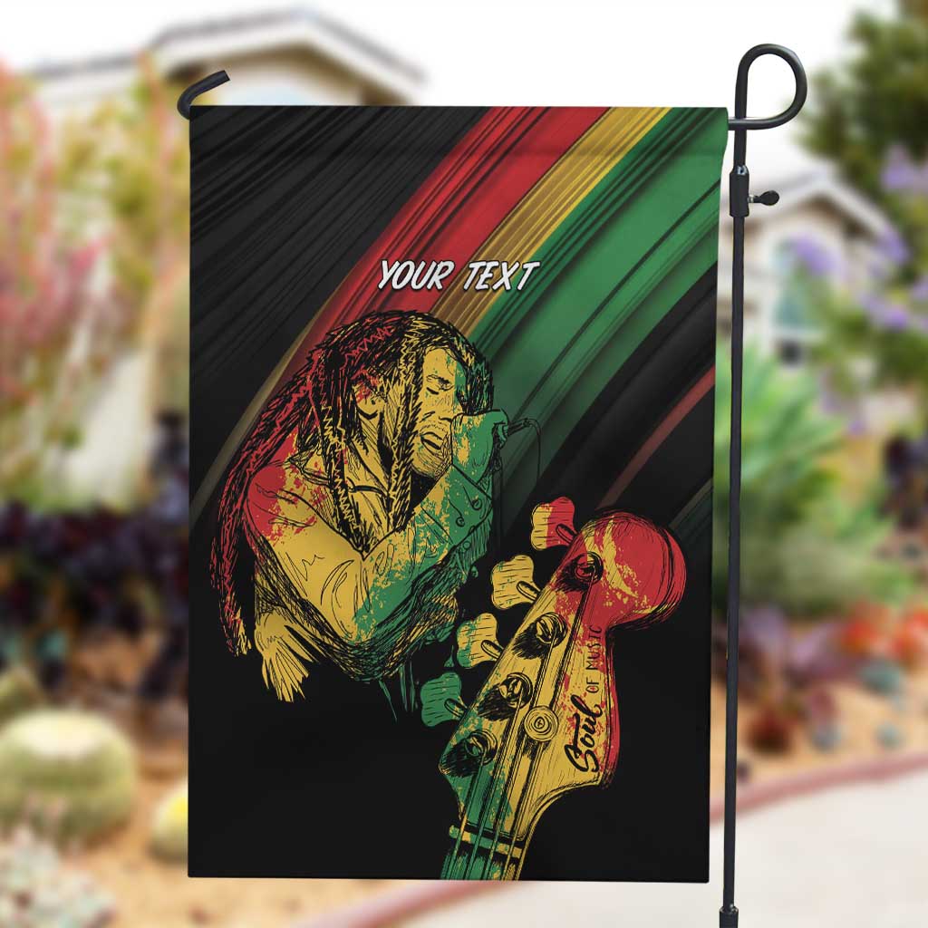Personalised Afro Vibes Garden Flag Reggae King - Live The Way You Love