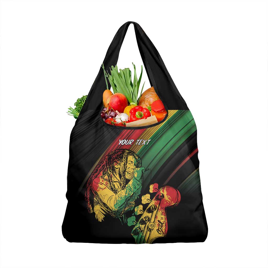 Personalised Afro Vibes Grocery Bag Reggae King - Live The Way You Love