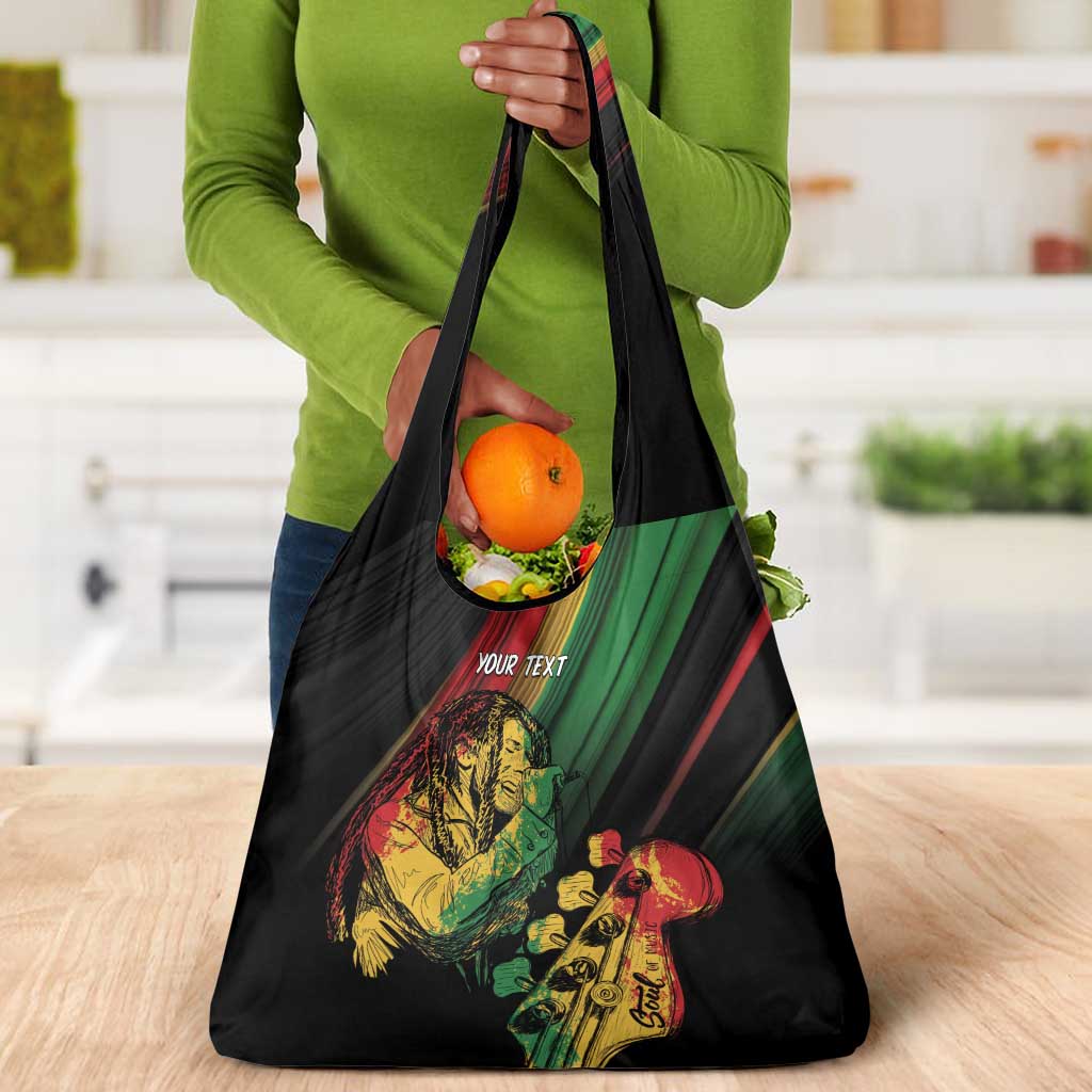 Personalised Afro Vibes Grocery Bag Reggae King - Live The Way You Love