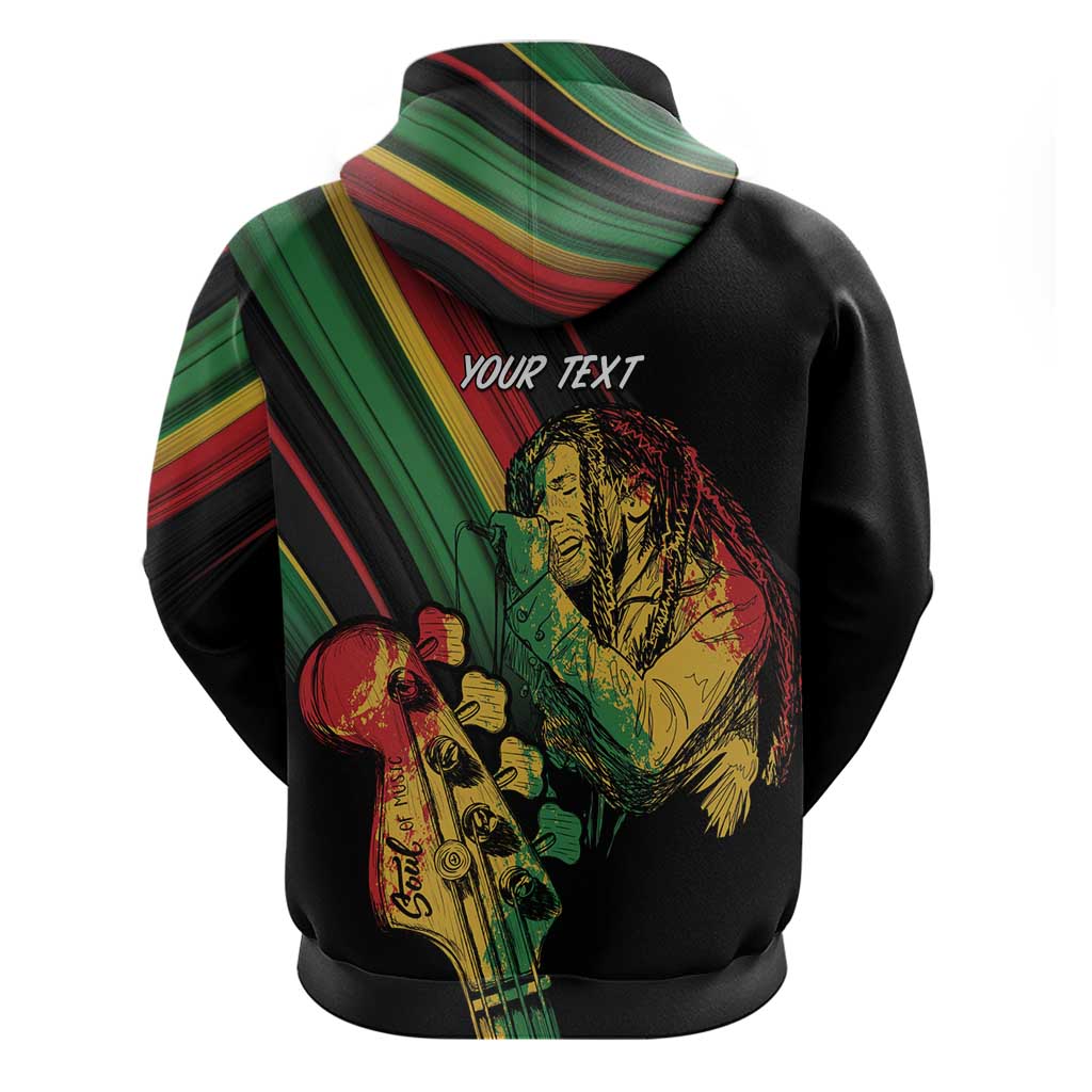 Personalised Afro Vibes Hoodie Reggae King - Live The Way You Love
