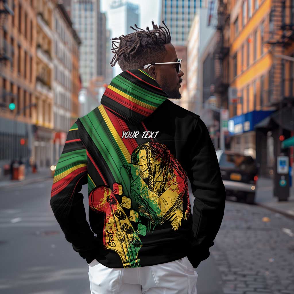 Personalised Afro Vibes Hoodie Reggae King - Live The Way You Love