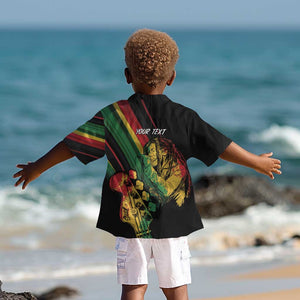 Personalised Afro Vibes Kid Hawaiian Shirt Reggae King - Live The Way You Love