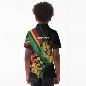 Personalised Afro Vibes Kid Polo Shirt Reggae King - Live The Way You Love
