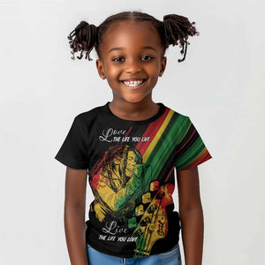 Personalised Afro Vibes Kid T shirt Reggae King - Live The Way You Love